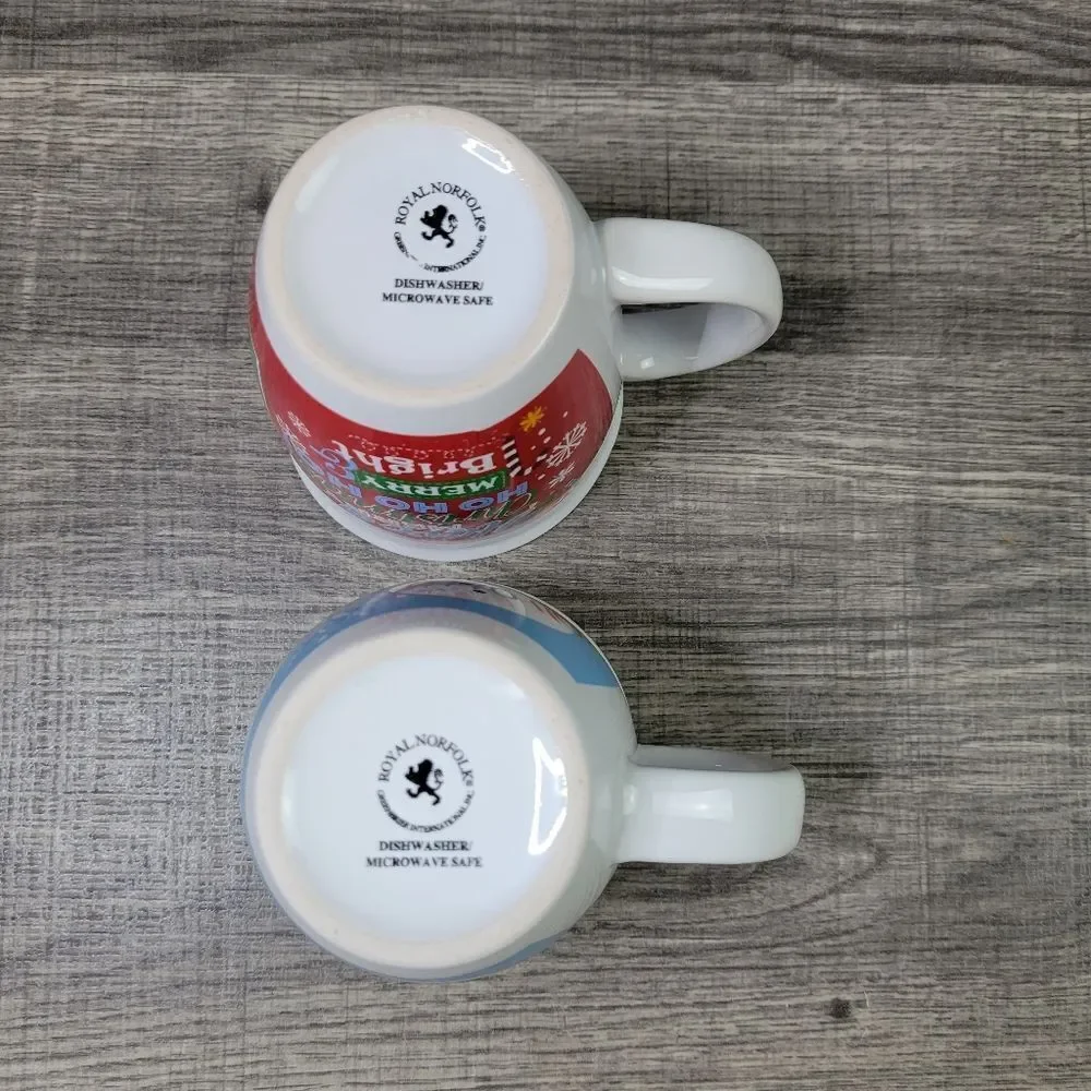 Royal‎ Norfolk Christmas Mug 2-Piece Set